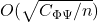 O(\sqrt{C_{\Phi\Psi}/n})