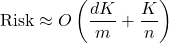 \[\text{Risk} \approx O \left( \frac{dK}{m} + \frac{K}{n} \right)\]