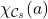 \chi_{\mathcal{C}_s}(a)